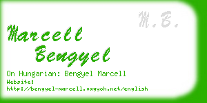 marcell bengyel business card